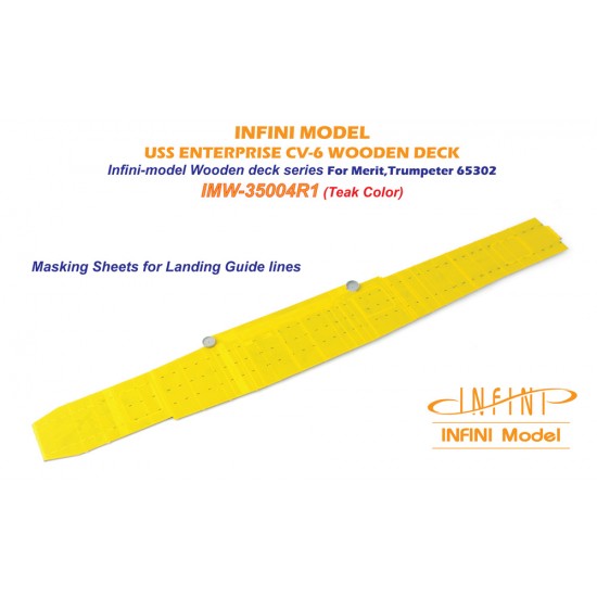 1/350 USS Enterprise CV-6 Wooden Deck (Teak Tone) for Merit/Trumpeter #65302
