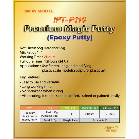Premium Magic Putty (Epoxy Putty, 110g)