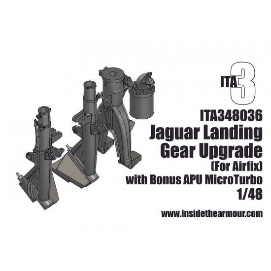 1/48 Jaguar Gr.1/1a Landing Gear Upgrade set for Airfix kit 1/48 Jaguar Gr.1/1a Landing Gear Upgrade set for Airfix kit