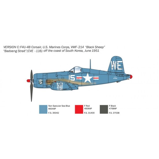 1/72 Korean War Vought F-4U4 Corsair
