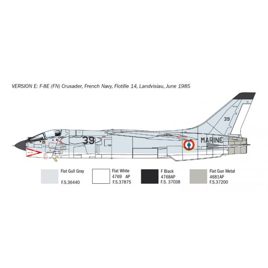1/72 Vought F-8E Crusader Fighter Aircraft