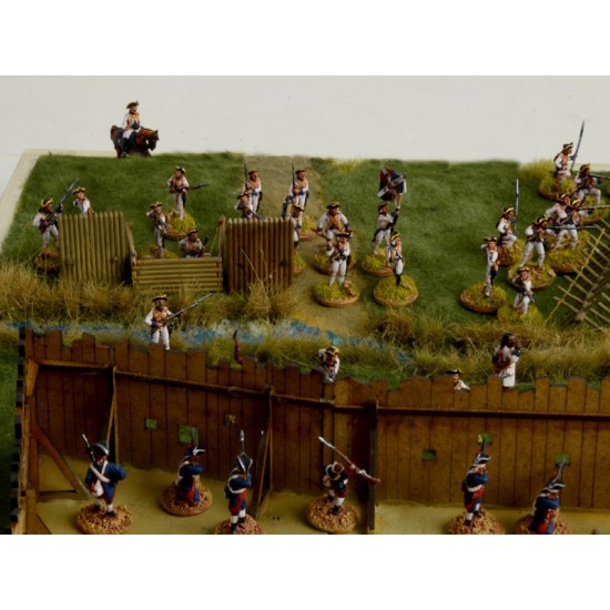 1/72 French and Indian War The Last Outpost 1754-1763 Battle Diorama Set