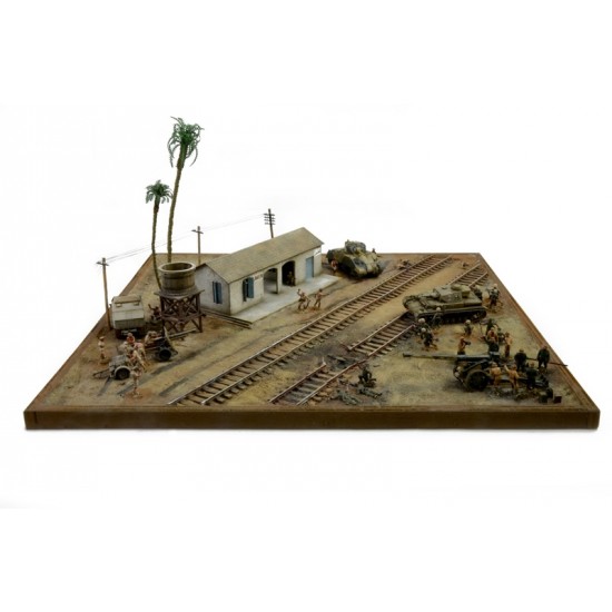 1/72 WWII El Alamein War - The Railway Station Battle Set