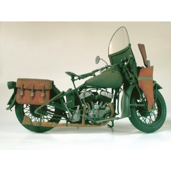1/9 WWII US Army WLA 750 Military Motorcycle