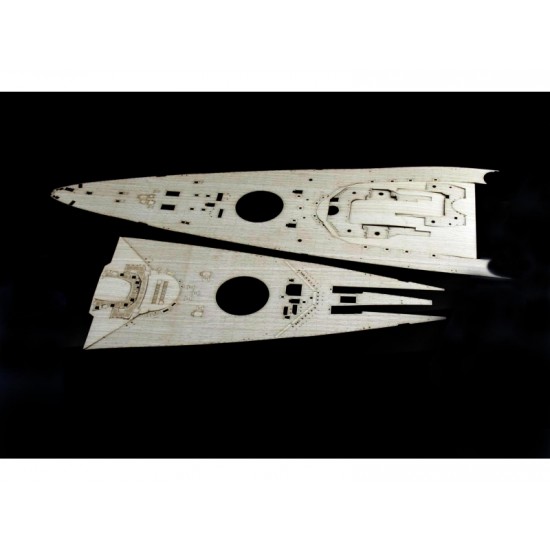 1/200 Bismarck Deluxe Super Detail Set for Trumpeter kit (incl. Wood Deck, Barrels, PEs..)