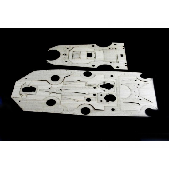 1/200 Bismarck Deluxe Super Detail Set for Trumpeter kit (incl. Wood Deck, Barrels, PEs..)