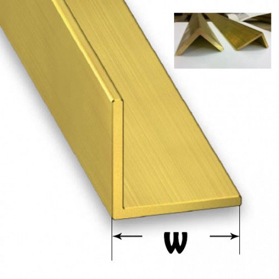 Brass Angle (w: 4.76mm, Length: 300mm, thin wall)