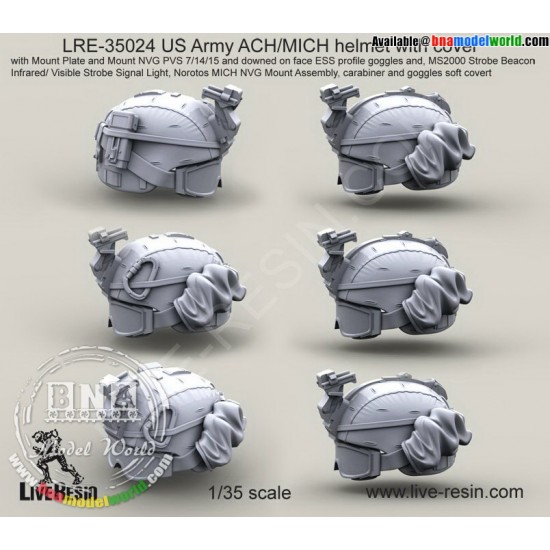 1/35 US Army ACH/MICH Helmet with Cover Vol.5 1/35 US Army ACH/MICH Helmet with Cover Vol.5