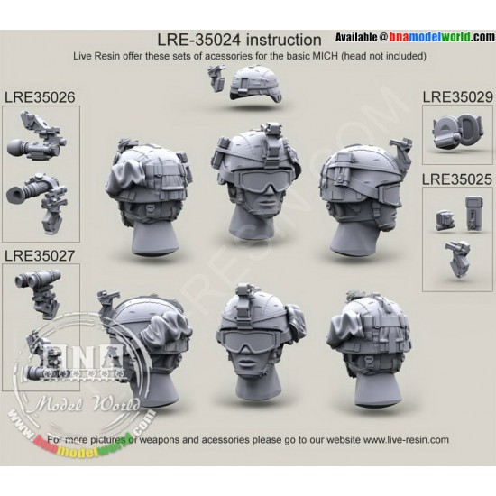 1/35 US Army ACH/MICH Helmet with Cover Vol.5 1/35 US Army ACH/MICH Helmet with Cover Vol.5
