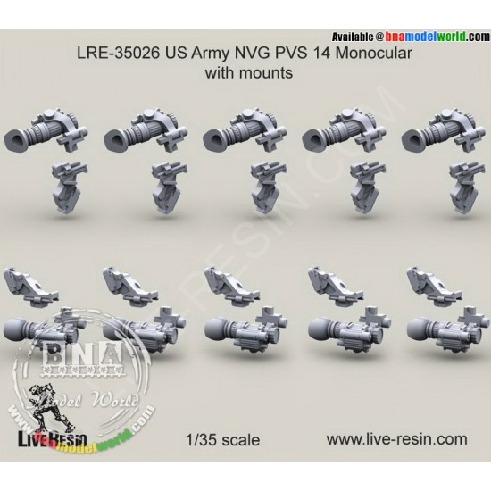 1/35 US Army NVG PVS 14 Monocular with Mounts 1/35 US Army NVG PVS 14 Monocular with Mounts