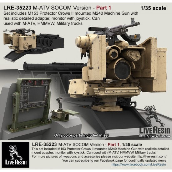 1/35 M-ATV SOCOM Version Upgrade Set Pt.1 - M153 Protector Crows II Station with M240