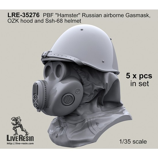 1/35 PBF Hamster Russian Airborne Gas Masks, OZK Hoods and Ssh-68 Helmets