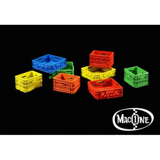 1/35 Plastic Crates (4pcs: 15x10x9mm, 4pcs: 18x18x6mm)