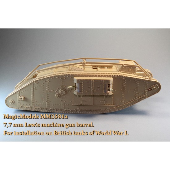 1/35 WWI British Tank 7.7mm Lewis Machine Gun Barrel
