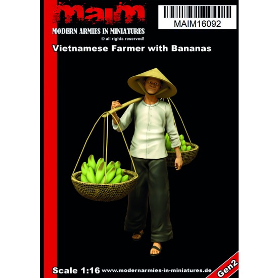 1/16 Vietnamese Farmer with Bananas