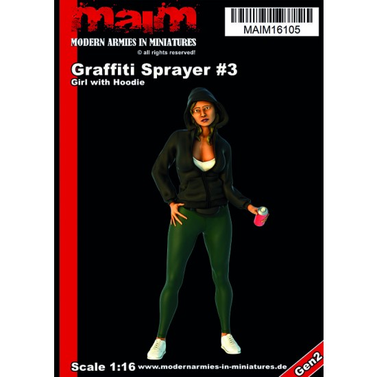 1/16 Graffiti Painter #3 (Girl with Hoodie)