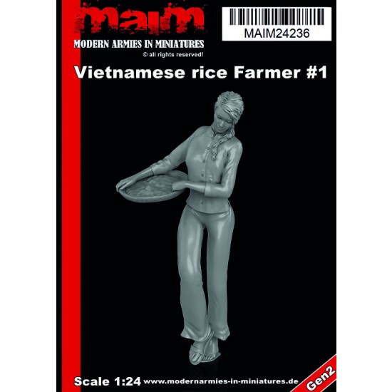 1/24 Vietnamese Woman with Rice Basket 1/24 Vietnamese Woman with Rice Basket