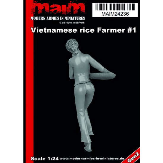 1/24 Vietnamese Woman with Rice Basket 1/24 Vietnamese Woman with Rice Basket