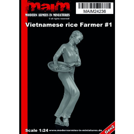1/24 Vietnamese Woman with Rice Basket 1/24 Vietnamese Woman with Rice Basket