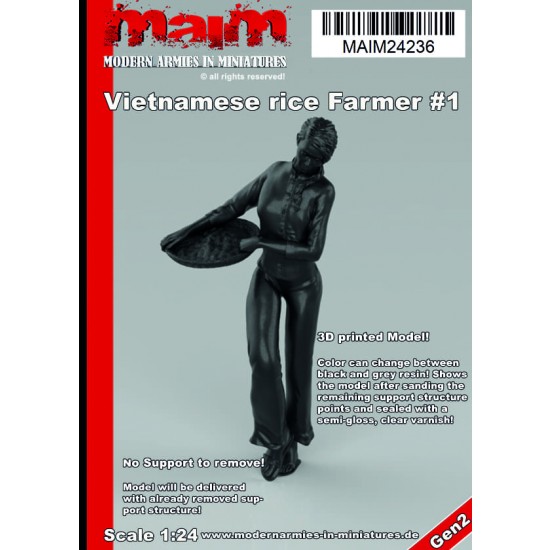 1/24 Vietnamese Woman with Rice Basket 1/24 Vietnamese Woman with Rice Basket