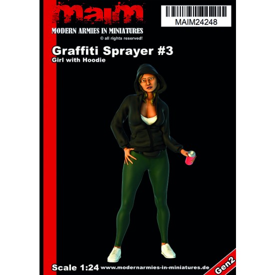 1/24 Graffiti Painter #3 (Girl with Hoodie)