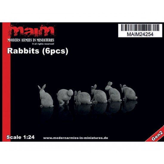 1/24 Rabbits (6pcs)
