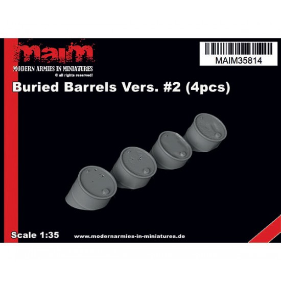 1/35 Buried Barrels #2 (4pcs)