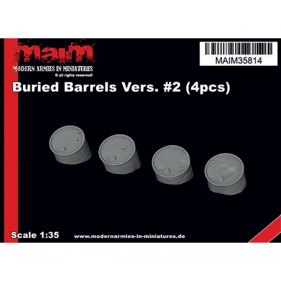 1/35 Buried Barrels #2 (4pcs)
