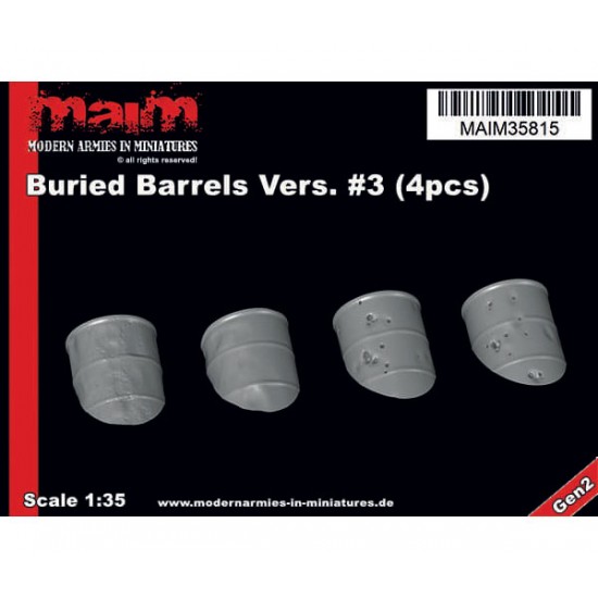 1/35 Buried Barrels #3 (4pcs)