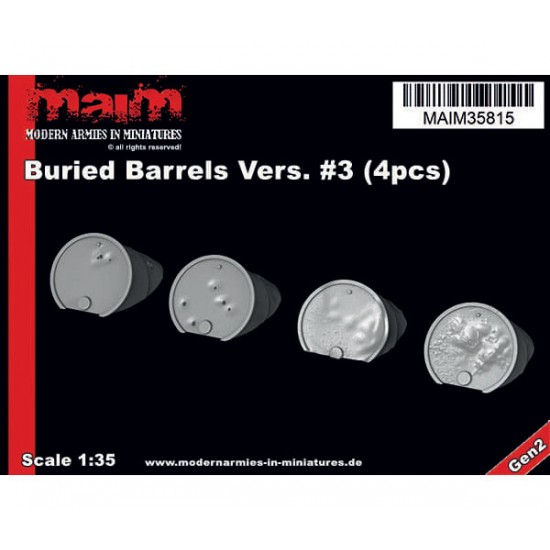 1/35 Buried Barrels #3 (4pcs)