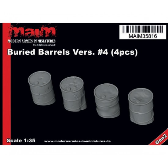 1/35 Buried Barrels #4 (4pcs)