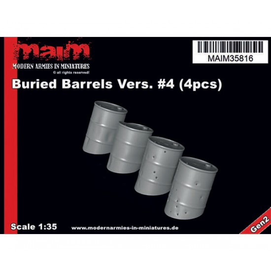 1/35 Buried Barrels #4 (4pcs)