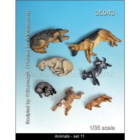 1/35 Animals Set 11 - Dogs (7pcs)