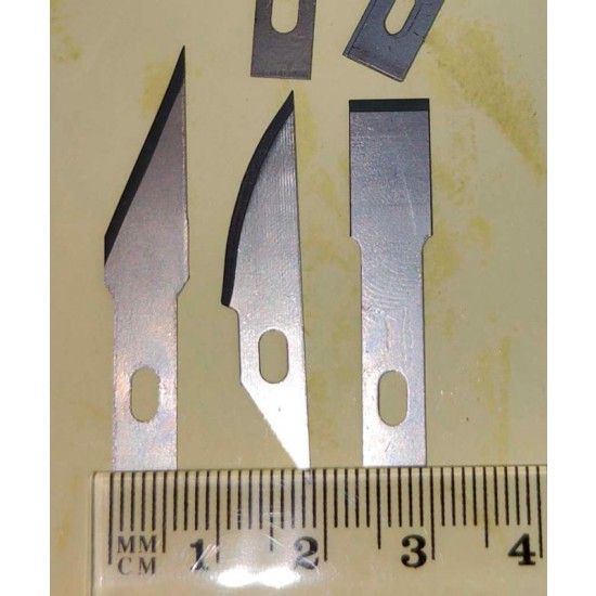 3 Types of Assorted Blades for Hobby Knife (15pcs)