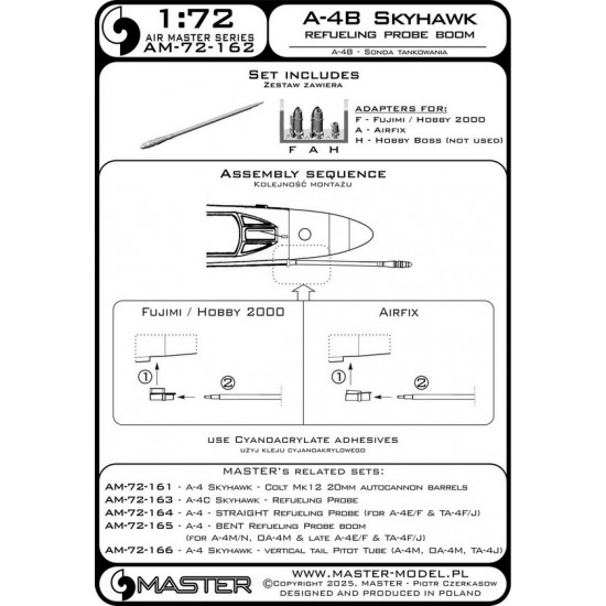 1/72 A-4B Skyhawk Refueling Probe Boom 1/72 A-4B Skyhawk Refueling Probe Boom