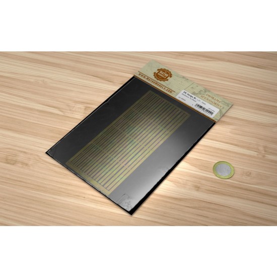 1.25mm - 3mm Brass Strips PE #B (0.10mm thickness) for All Scales 1.25mm - 3mm Brass Strips PE #B (0.10mm thickness) for All Scales