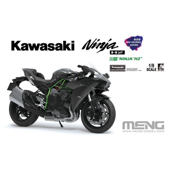1/9 Kawasaki Ninja H2 Motorcycle (pre-colour snap-fit)