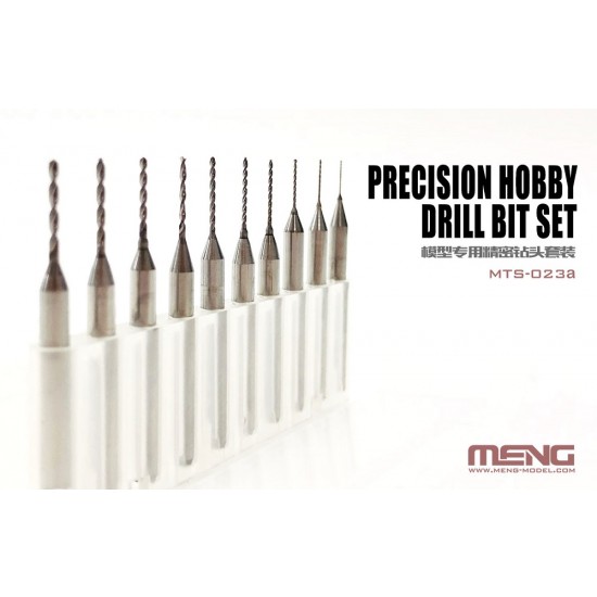 Precision Hobby Drill Bits Set (0.4-1.3mm) for #MTS023