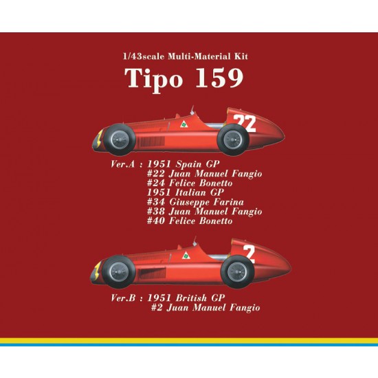 1/43 Full Detail Multimedia kit - Alfa Romeo Tipo 159 (Version A)