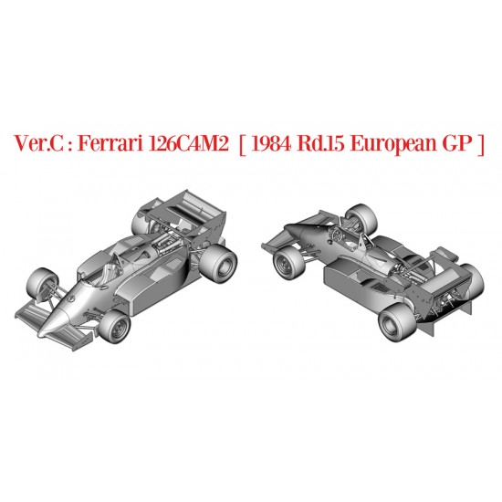 1/43 Multi-Material Kit: Ferrari 126C4M 84 Rd.14 Italy GP #27 M.Alboreto/#28 R.Arnoux