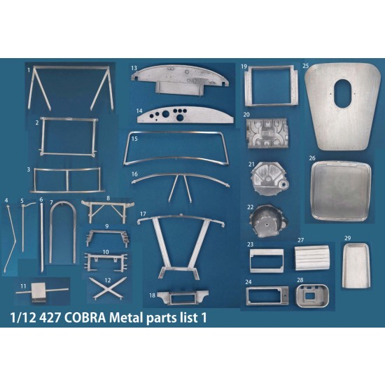 1/12 Full Detailed Multimedia kit - Shelby Cobra 427 Ver.A: Daytona 24hours #93 / SCAA #88 1/12 Full Detailed Multimedia kit - Shelby Cobra 427 Ver.A: Daytona 24hours #93 / SCAA #88