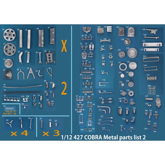 1/12 Full Detailed Multimedia kit - Shelby Cobra 427 Ver.A: Daytona 24hours #93 / SCAA #88 1/12 Full Detailed Multimedia kit - Shelby Cobra 427 Ver.A: Daytona 24hours #93 / SCAA #88