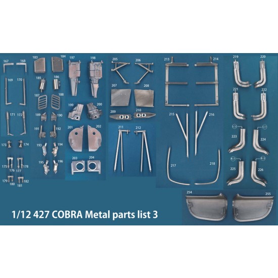 1/12 Full Detailed Multimedia kit - Shelby Cobra 427 Ver.A: Daytona 24hours #93 / SCAA #88 1/12 Full Detailed Multimedia kit - Shelby Cobra 427 Ver.A: Daytona 24hours #93 / SCAA #88