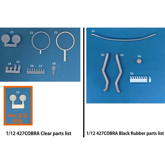 1/12 Full Detailed Multimedia kit - Shelby Cobra 427 Ver.A: Daytona 24hours #93 / SCAA #88 1/12 Full Detailed Multimedia kit - Shelby Cobra 427 Ver.A: Daytona 24hours #93 / SCAA #88