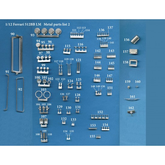 1/12 Full Detail kit - Ferrari 512BB LM Ver.D: 1980 LM Scuderia Bellancauto #79 1/12 Full Detail kit - Ferrari 512BB LM Ver.D: 1980 LM Scuderia Bellancauto #79