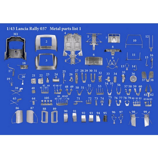 1/43 Multi-Material Kit: Rally 037 Ver.A Martini Racing 83 WRC Rd.1 Monte Carlo #1 1/43 Multi-Material Kit: Rally 037 Ver.A Martini Racing 83 WRC Rd.1 Monte Carlo #1