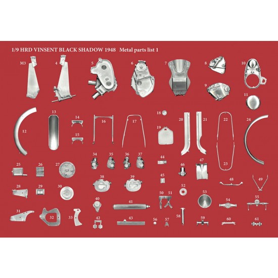 1/9 Full Detail kit - HRD Vincent Black Shadow 1948