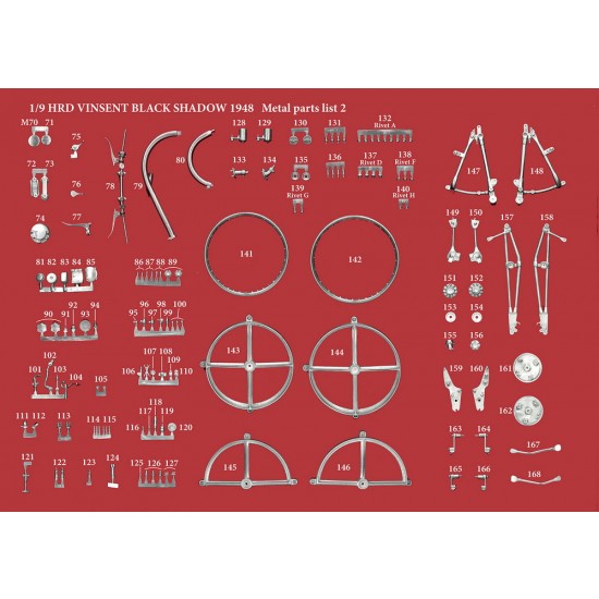 1/9 Full Detail kit - HRD Vincent Black Shadow 1948