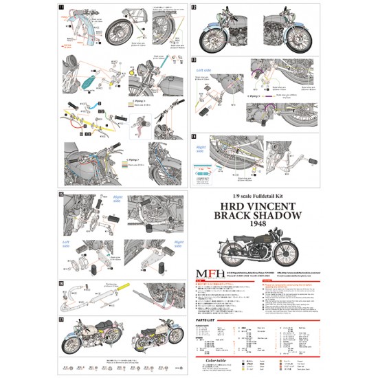 1/9 Full Detail kit - HRD Vincent Black Shadow 1948