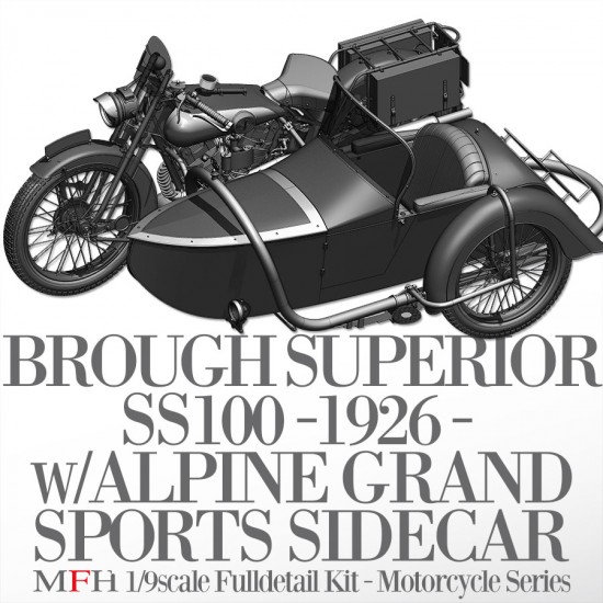1/9 Fulldetail Kit: Brough Superior SS100 1926 1/9 Fulldetail Kit: Brough Superior SS100 1926